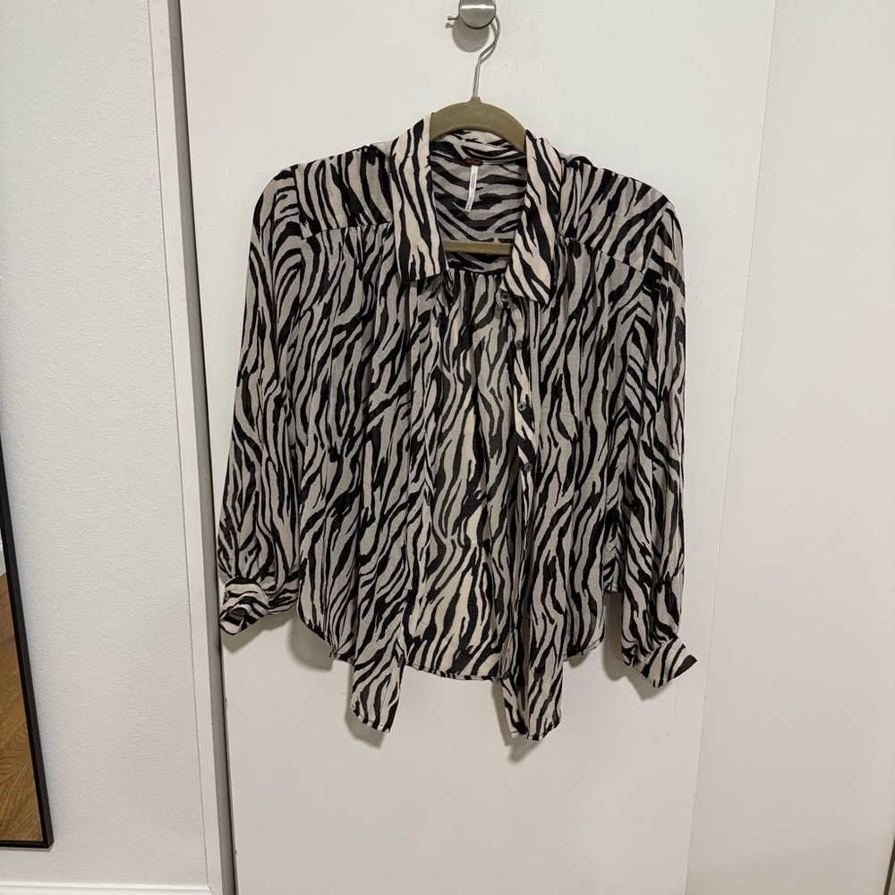 Free People Button Down Blouse
